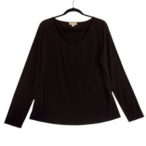 New the general good Black Pullover Top Blouse‎ Size XL Women NWOT